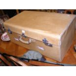 An unusual antique travelling trunk