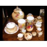 Selection of blush ivory Royal Worcester ceramic w