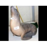 A large Royal Copenhagen figure of Sea Lion - 30cm