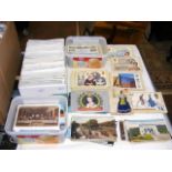 Various collectable stamps in packets, together wi