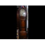 A thirty hour oak cased Grandfather clock with pai