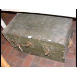 An old military transport chest