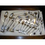 Large collection of silver flatware, including ser