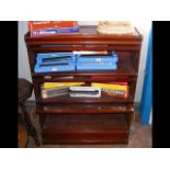 A Globe Wernicke three section bookcase