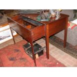 A Georgian mahogany Architect's desk with fitted i