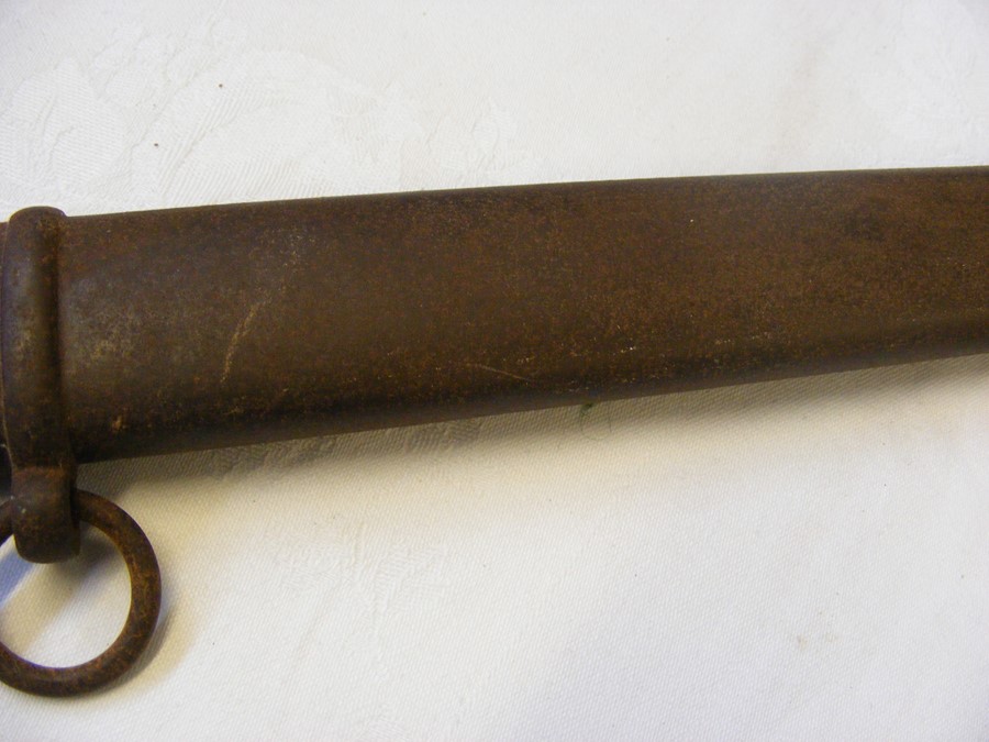 An old Officer's sword with engraved blade and met - Image 9 of 12