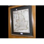 "Britannia Saxonica" - antique hand coloured map - 3