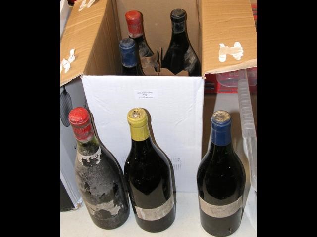 Six bottles of vintage wine, including 1949 vintage
