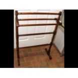 A Victorian turned towel rail