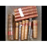 Various leather bound volumes "Pilgrim's Progress"