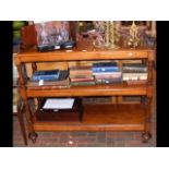 A 19th century mahogany three tier buffet