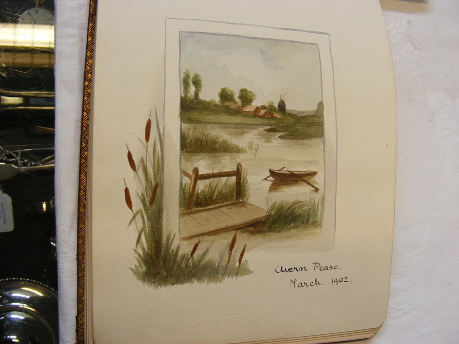 Interesting album with original watercolour and ot - Image 12 of 12