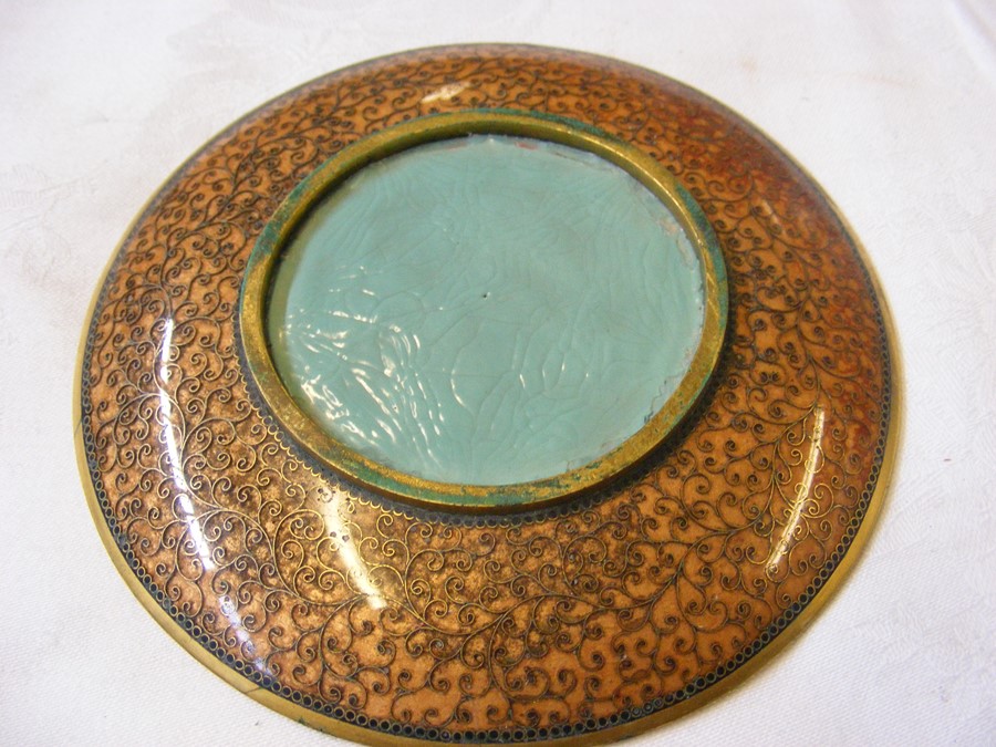 Good quality cloisonne cup and saucer with matchin - Image 3 of 12