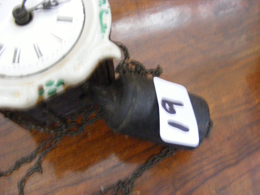 Two mantel clocks, together with a miniature hangi - Image 2 of 8