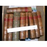 Various old leather bound volumes by George Elliot