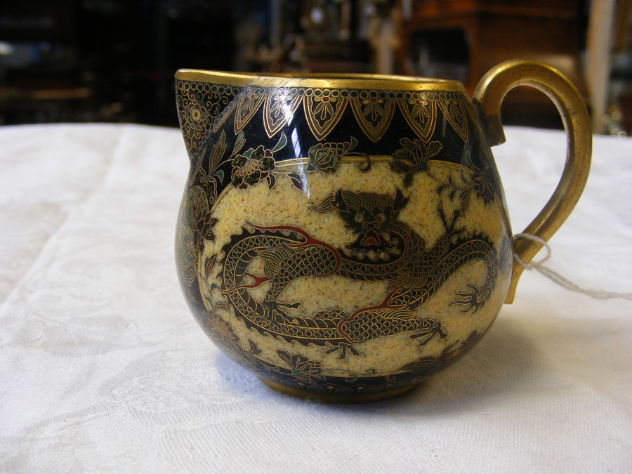 Good quality cloisonne cup and saucer with matchin - Image 8 of 12