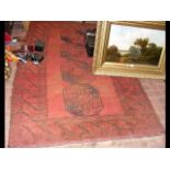 Middle Eastern style rug with red ground - 216c