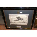 CAVENDISH MORTON - a watercolour of "Scottish Aviation