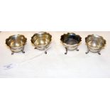 A set of four silver salts