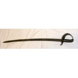 An old curved Spanish Cavalry sword - 102cm long