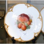 A 21.5cm diameter KPM hand painted cabinet plate w