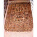 Small antique rug - 130cm x 90cm