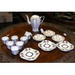 An Art Deco Shelley teaset - RD723404 - Paint No.1