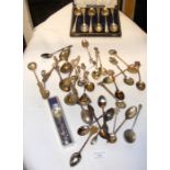 Selection of silver and other teaspoons