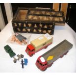 Various collectables, including old Dinky "Spratt'