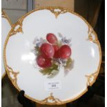 A 21.5cm diameter KPM hand painted cabinet plate w