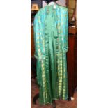 An oriental silk gown