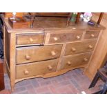 An antique multi-drawer chest