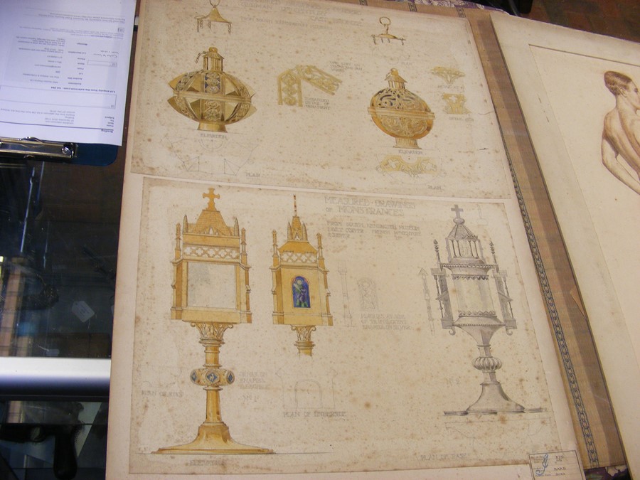 An interesting folio of original Architect's paint - Image 14 of 14