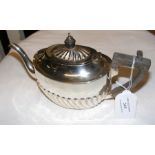 A silver teapot - Sheffield 1894