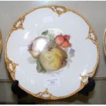 A 21.5cm diameter KPM hand painted cabinet plate w