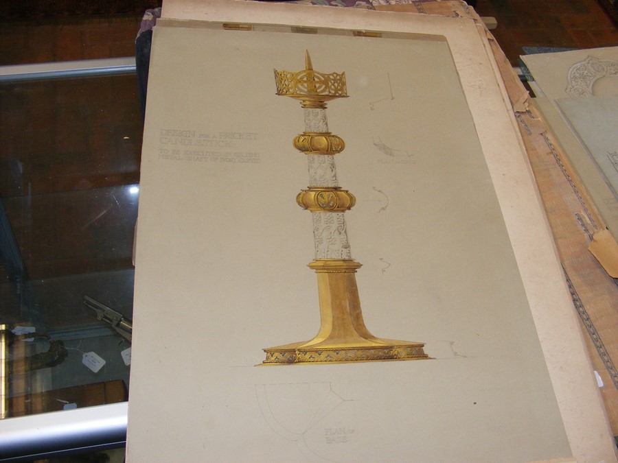 An interesting folio of original Architect's paint - Image 8 of 14