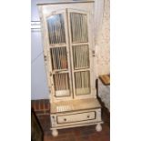 Shabby chic Cheval mirror with drawer to base