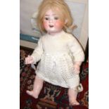 Antique bisque head doll - Heubach, with composite