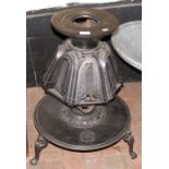 An old cast metal French stove