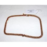 A 9ct gold chain - 33g