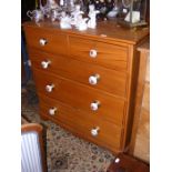 Antique pine chest of drawers