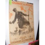 An original and rare French poster from 1915 by MA