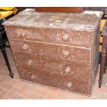 Victorian pine chest of drawers