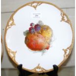 A 21.5cm diameter KPM hand painted cabinet plate w