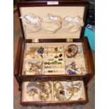 Selection of costume jewellery - contained in a bo