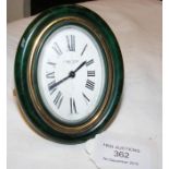 A Cartier travelling clock