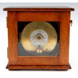 AN EARLY 20th CENTURY NIGHT WATCHMAN’S CLOCK BY L LEWELLINS, BRISTOL in mahogany glazed box with