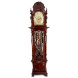 MAPPIN & WEBB, LONDON AN EXCEPTIONAL ART NOUVEAU STYLE QUARTER CHIMING LONGCASE CLOCK the mahogany