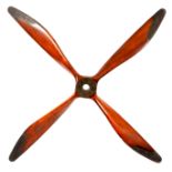 A RARE MAHOGANY PROPELLER FROM A 1915 WW1 FE8 AIRCRAFT these aircrafts where a single seater fighter