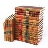A SET OF 19 LEATHER BOUND HOROLOGICAL JOURNAL BOOKS.